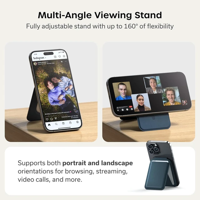 Alt view image 5 of 7 - MagSafe Wallet Stand, Card Holder, NFC Pass-Through