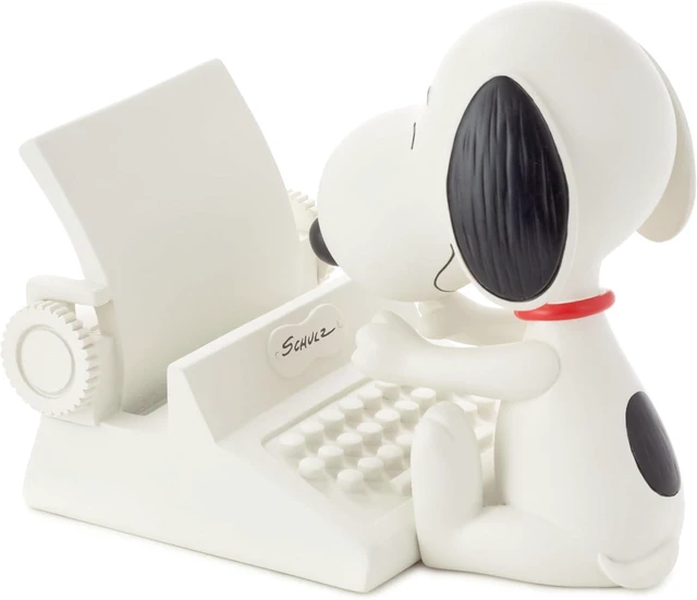 Main image of Peanuts Snoopy Cell Phone Holder (Typewriter) Office Supplies