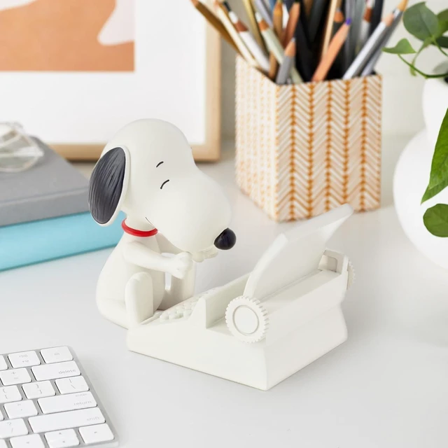 Alt view image 2 of 6 - Peanuts Snoopy Cell Phone Holder (Typewriter) Office Supplies