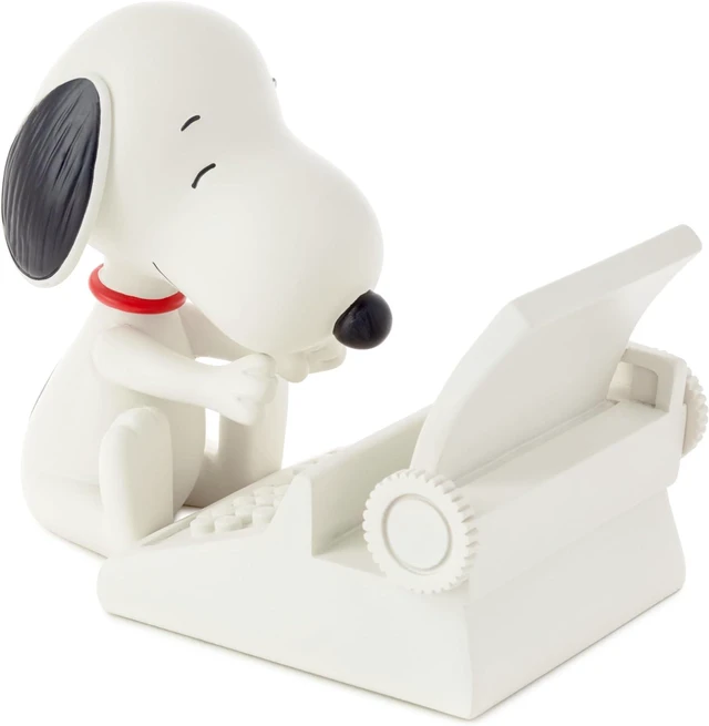 Alt view image 4 of 6 - Peanuts Snoopy Cell Phone Holder (Typewriter) Office Supplies