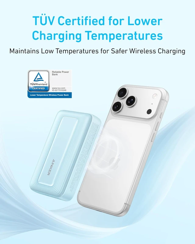Alt view image 4 of 6 - Zolo Magnetic Power Bank,10,000mAh Magsafe Portable Charger