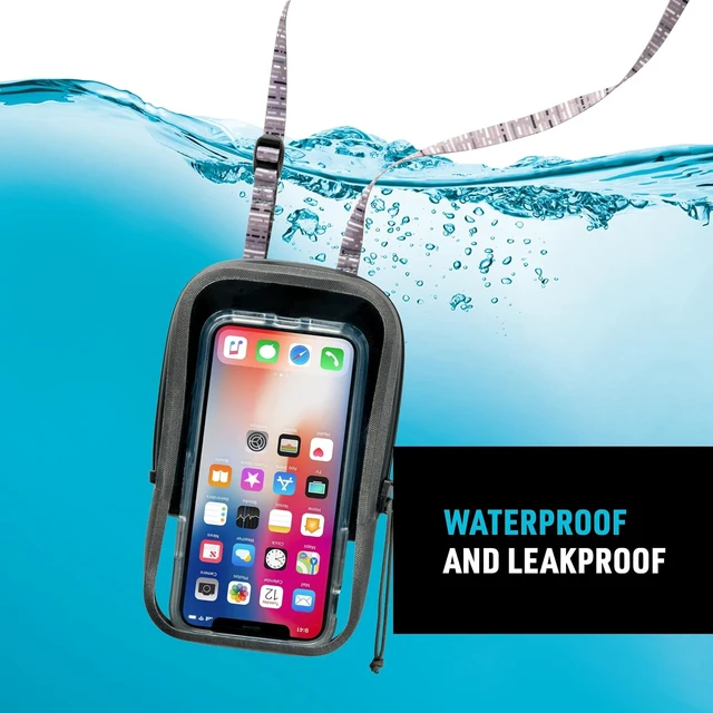 Alt view image 7 of 7 - Runoff Waterproof Phone Case with TRU Zip Technology - IP67 Waterproof Phone Case & Lanyard - Poolside & Beach Accessories for Cell Phone - Charcoal