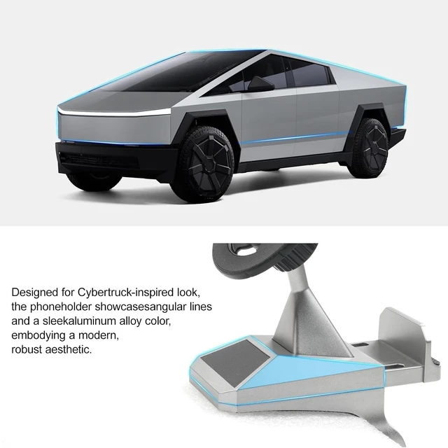 Alt view image 2 of 7 - Magnetic Phone Mount for 2024-2026 Tesla Cybertruck Accessories