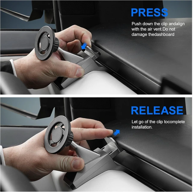 Alt view image 5 of 7 - Magnetic Phone Mount for 2024-2026 Tesla Cybertruck Accessories
