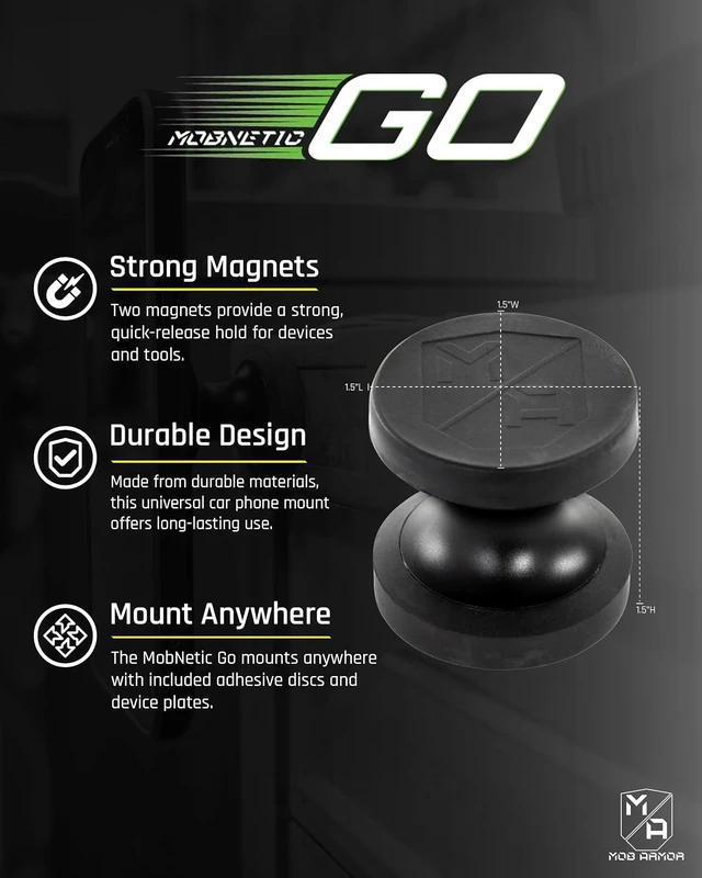 Alt view image 3 of 7 - MobNetic Go Magnetic Car Phone Holder