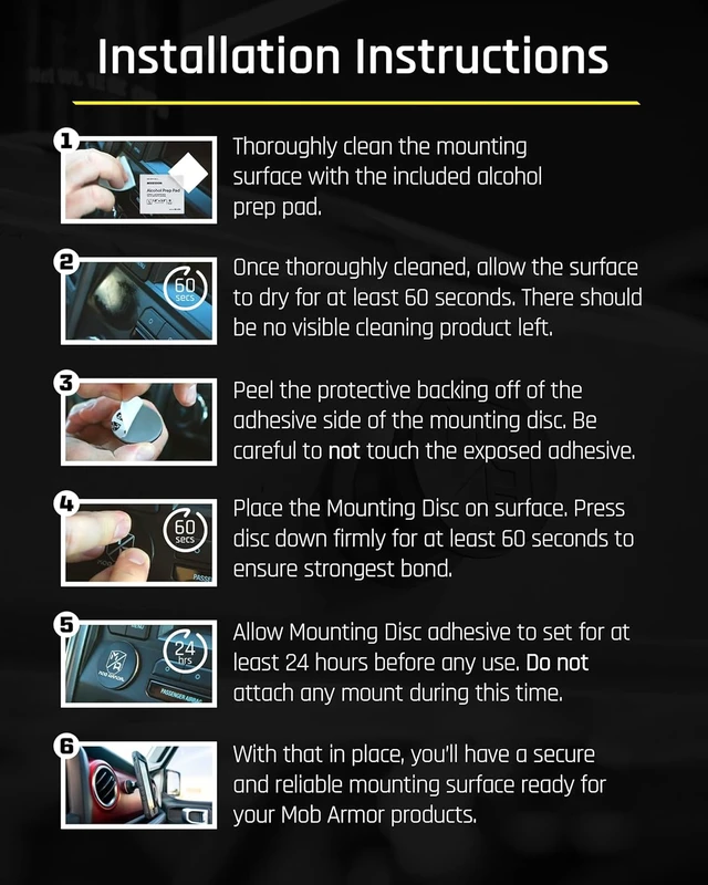 Alt view image 4 of 7 - MobNetic Go Magnetic Car Phone Holder