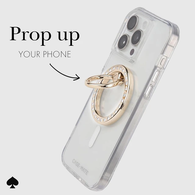 Alt view image 3 of 7 - Magnetic Phone Ring Grip with Stand - Set in Stone