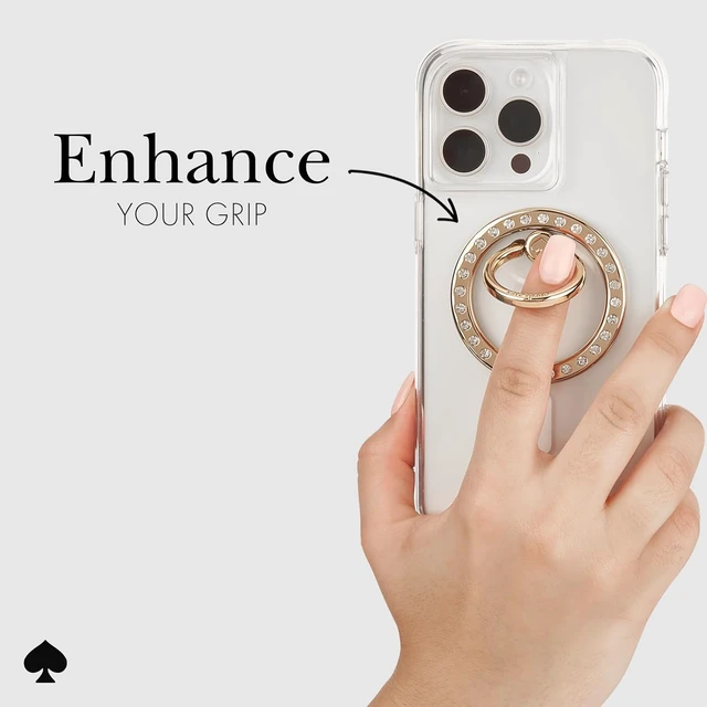 Alt view image 5 of 7 - Magnetic Phone Ring Grip with Stand - Set in Stone