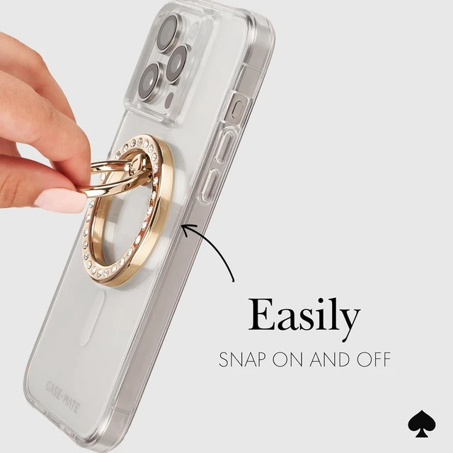 Alt view image 6 of 7 - Magnetic Phone Ring Grip with Stand - Set in Stone