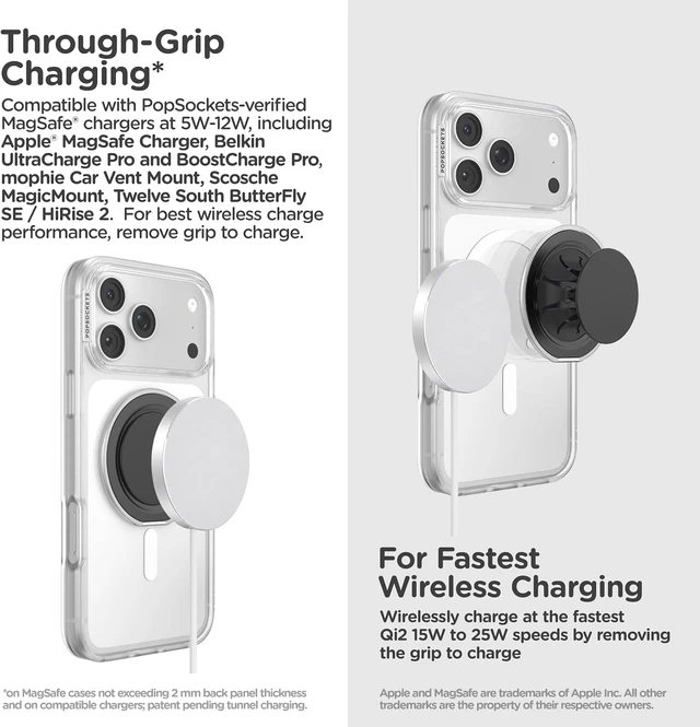 Alt view image 6 of 7 - Low-Pro Grip for MagSafe, Thin Profile- Orange