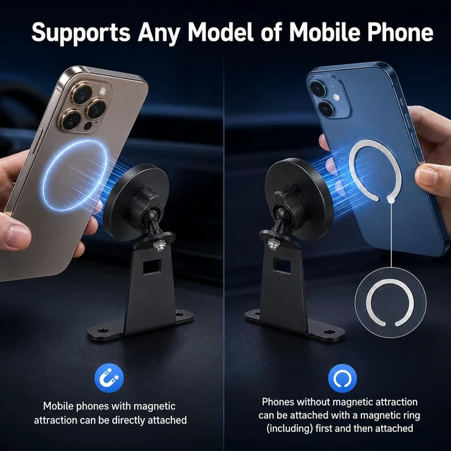 Alt view image 6 of 6 - Wireless Charger Phone Mount Fit for Ford Bronco 2021-2026