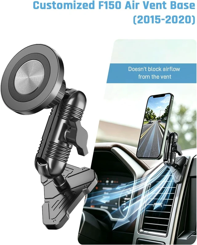 Alt view image 3 of 7 - Car Vent Phone Holder for Ford F150 2015-2020 & Super Duty 2017-2021