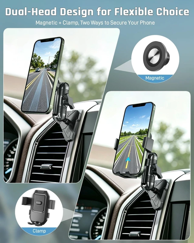 Alt view image 6 of 7 - Car Vent Phone Holder for Ford F150 2015-2020 & Super Duty 2017-2021