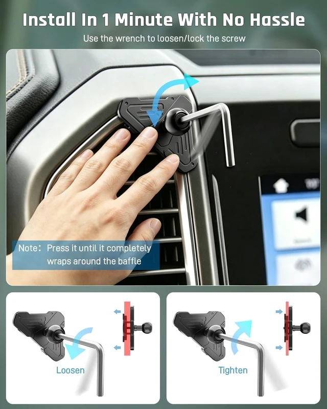 Alt view image 7 of 7 - Car Vent Phone Holder for Ford F150 2015-2020 & Super Duty 2017-2021