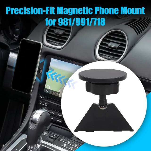 Alt view image 2 of 7 - Magnetic Phone Mount for Porsche 981 991 718