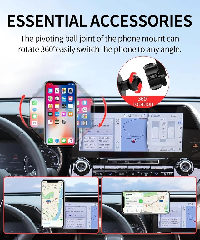 Alt view image 7 of 7 - Car Phone Holder for Toyota Highlander 2020-2026 Magsafe Mount Accessories