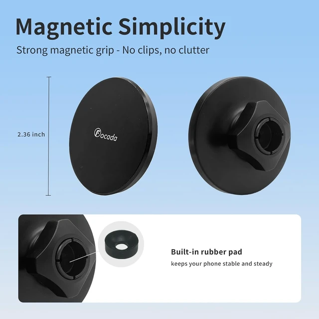 Alt view image 4 of 5 - Car Phone Holder for 2025-2026 Toyota Camry XLE XSE Accessories, 12.3-Inch Screen Magnetic Phone Mount with Storage Box, 360° Rotatable Phone Holder for iPhone 12-17 and Most Smartphones