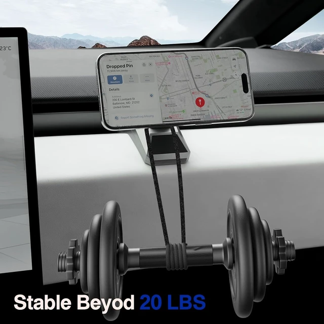 Alt view image 7 of 7 - Magnetic Phone Mount for 2024-2026 Tesla Cybertruck Accessories