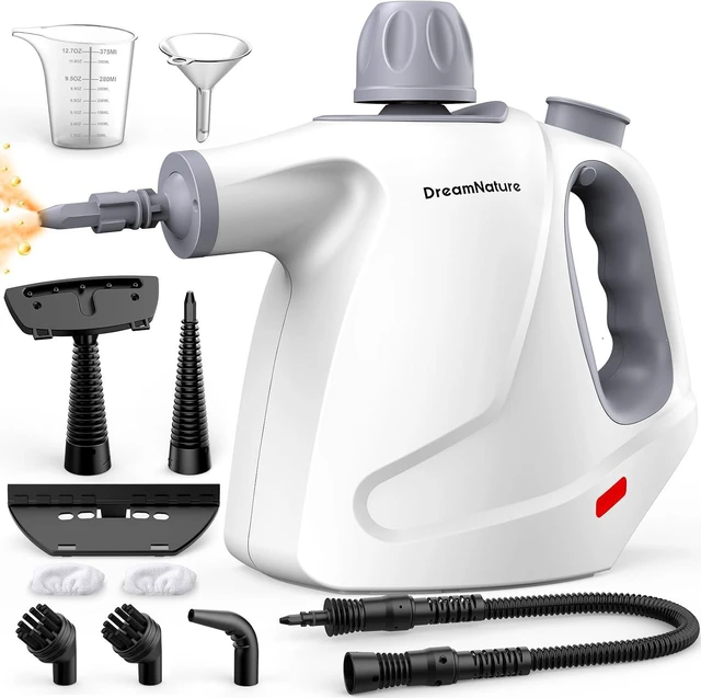 Main image of Multi-Surface Handheld Pressurized Steam Cleaner with 11-Pieces Accessories, 15.2OZ Hands-free Portable Steamer for Cleaning, Multipurpose Steam Cleaner for Home