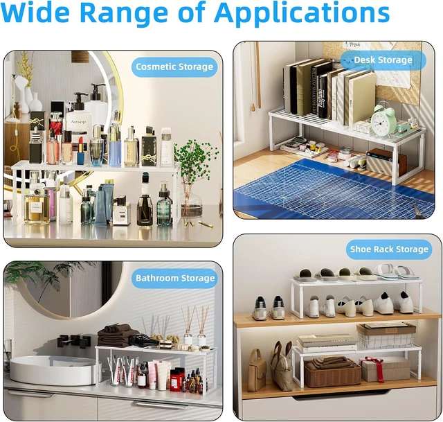 Alt view image 6 of 7 - Cabinet Shelves, 2 Pack Stackable Shelves for Kitchen Storage