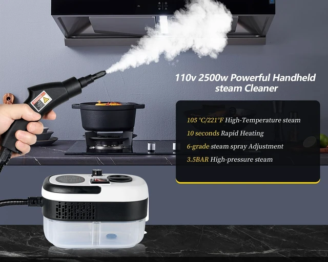 Alt view image 2 of 7 - 7 in 1 Steam Cleaner 2500W High Pressure Steamer for Cleaning