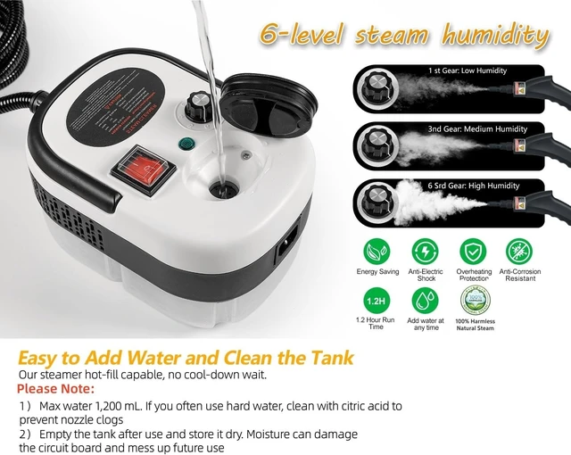 Alt view image 4 of 7 - 7 in 1 Steam Cleaner 2500W High Pressure Steamer for Cleaning