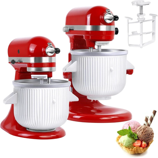 Main image of Ice Cream Maker Attachment for Kitchenaid Stand Mixers, 2 QT Freezer Bowl