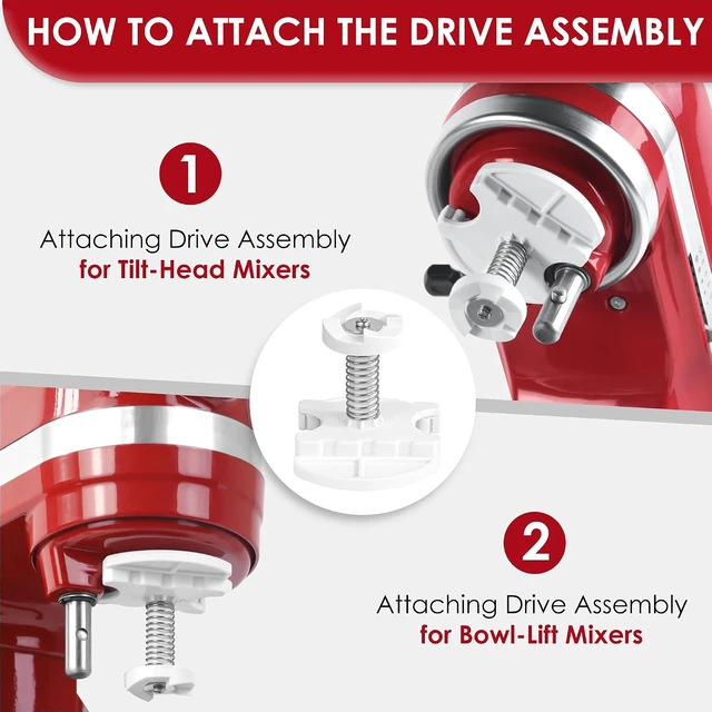 Alt view image 5 of 7 - Ice Cream Maker Attachment for Kitchenaid Stand Mixers, 2 QT Freezer Bowl