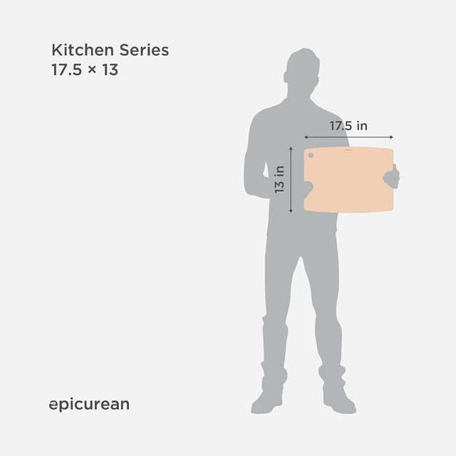 Alt view image 5 of 7 - Kitchen Series Cutting Board, 17.5-Inch × 13-Inch, Natural
