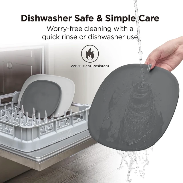 Alt view image 6 of 7 - DuoEssentials TPU Cutting Board Set, 2 Sizes, Metal Gray