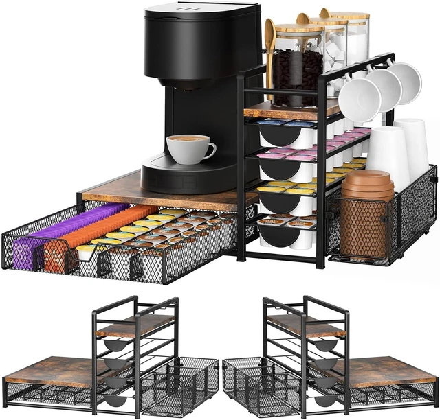 Main image of Coffee Station Organizer, Coffee Bar Organizer with 90 K-Cup Capacity