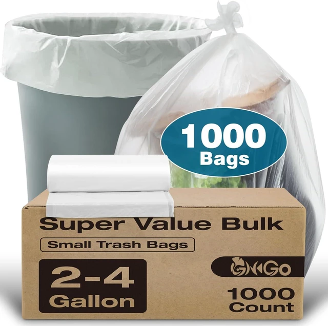 Main image of Small Trash Bags 2-4 Gallon Trash Bag 1000 Count