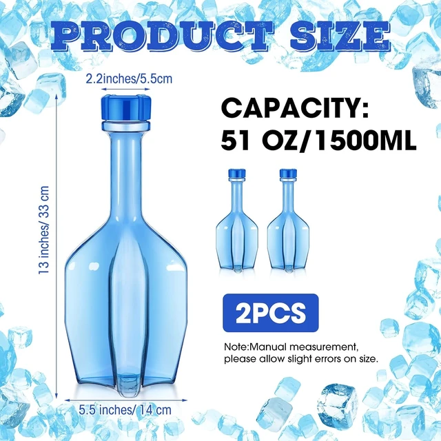 Alt view image 2 of 7 - 2 Packs Cold Paddle Chill Utensil for Chilling Soups Stews, Plastic Cold Paddle Blue Food Chilling Utensils for Other Hot Liquids in Restaurants and Kitchens, 51 oz