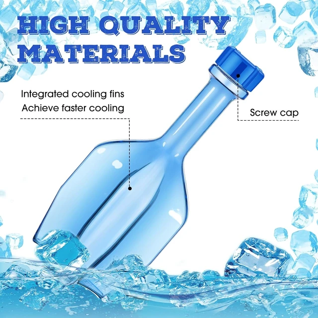 Alt view image 3 of 7 - 2 Packs Cold Paddle Chill Utensil for Chilling Soups Stews, Plastic Cold Paddle Blue Food Chilling Utensils for Other Hot Liquids in Restaurants and Kitchens, 51 oz