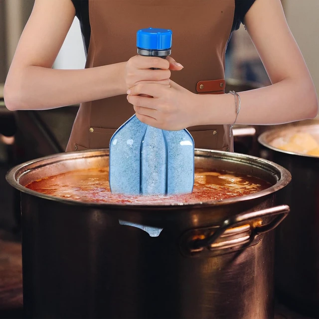 Alt view image 5 of 7 - 2 Packs Cold Paddle Chill Utensil for Chilling Soups Stews, Plastic Cold Paddle Blue Food Chilling Utensils for Other Hot Liquids in Restaurants and Kitchens, 51 oz