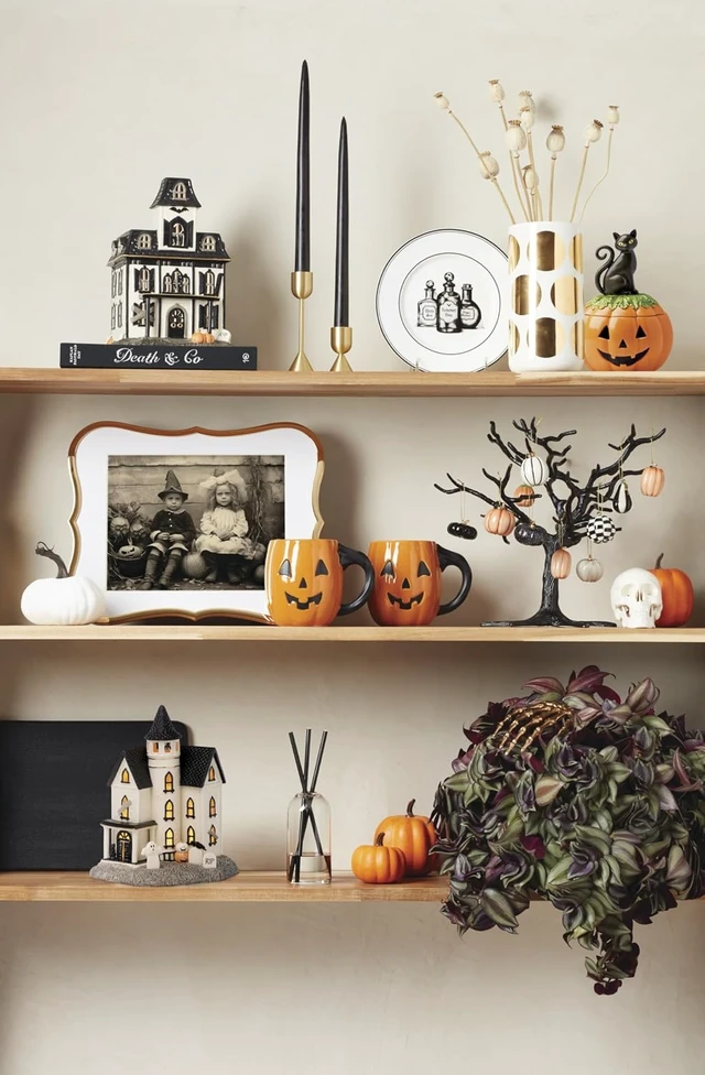 Alt view image 6 of 6 - Haunted Halloween Gothic Candy Jar