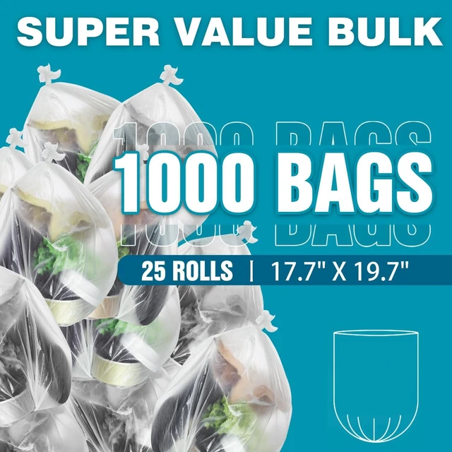 Alt view image 2 of 6 - Small Trash Bags 2-4 Gallon Trash Bag 1000 Count