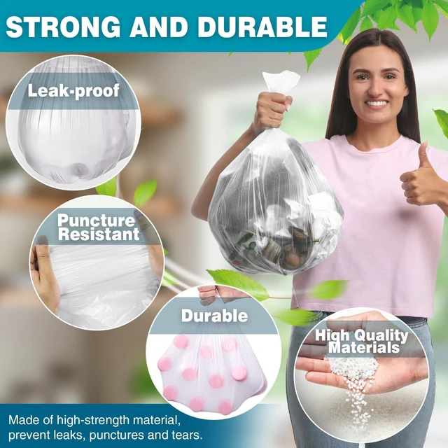 Alt view image 3 of 6 - Small Trash Bags 2-4 Gallon Trash Bag 1000 Count