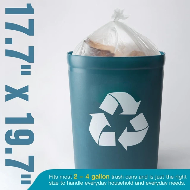 Alt view image 6 of 6 - Small Trash Bags 2-4 Gallon Trash Bag 1000 Count