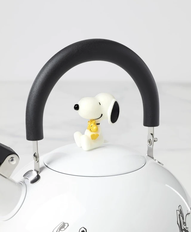 Alt view image 4 of 6 - Chef Snoopy Enamelware Tea Kettle, 84.5oz