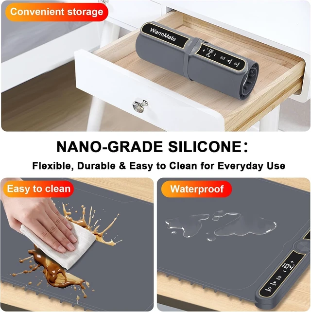 Alt view image 6 of 7 - Warming Mat for Food, Upgrade Rapid Heating System, Roll-Up Design