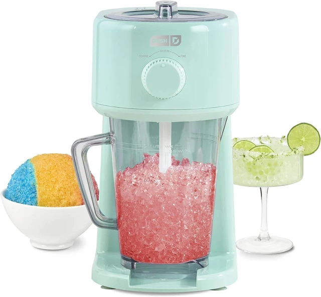 Main image of Deluxe Shaved Ice & Slushy Maker, Electric Ice Shaver, Aqua