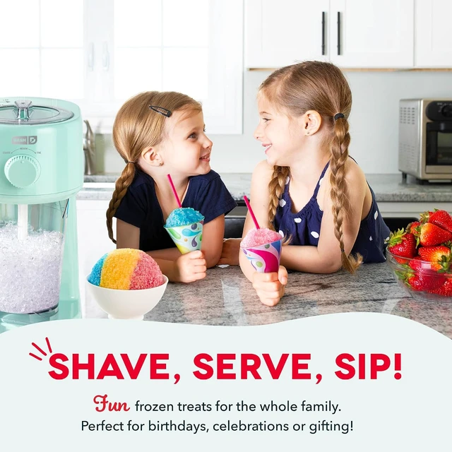 Alt view image 3 of 7 - Deluxe Shaved Ice & Slushy Maker, Electric Ice Shaver, Aqua