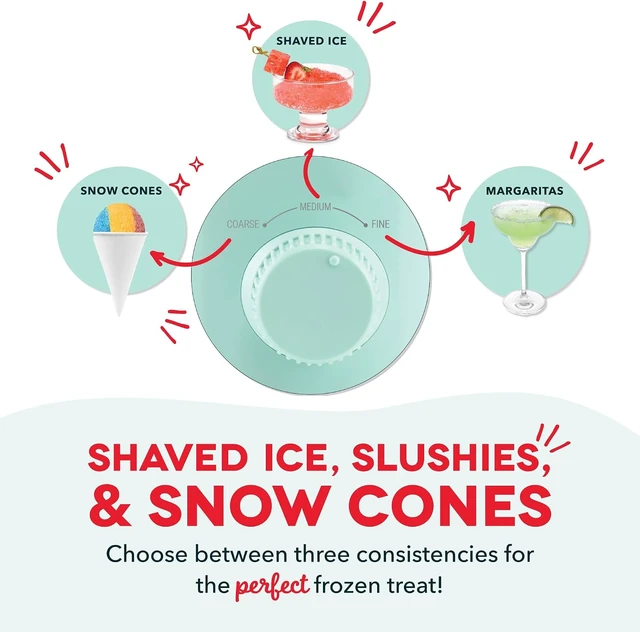 Alt view image 4 of 7 - Deluxe Shaved Ice & Slushy Maker, Electric Ice Shaver, Aqua