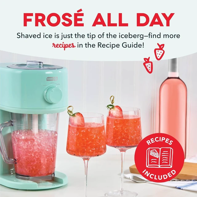 Alt view image 7 of 7 - Deluxe Shaved Ice & Slushy Maker, Electric Ice Shaver, Aqua