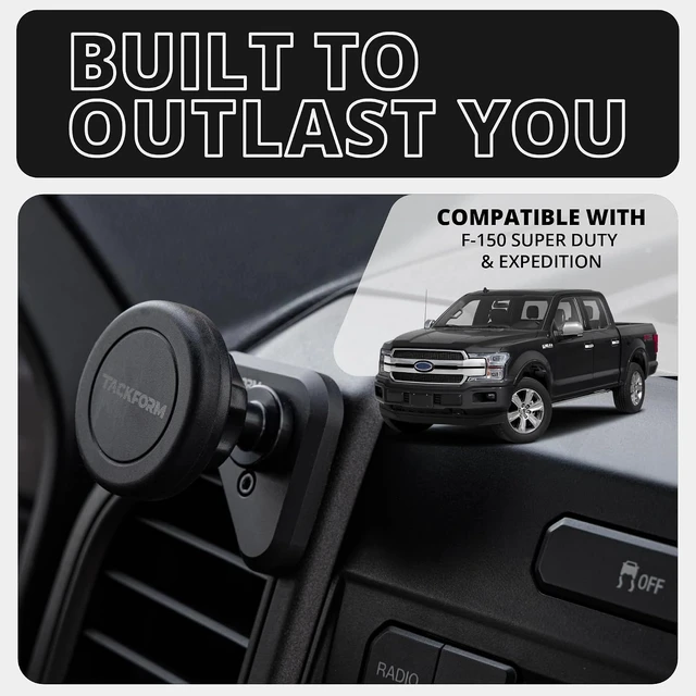 Alt view image 2 of 7 - Link Vent Mount Universal Magnetic Phone Holder Compatible with 2015-2020 Ford F-150, 2017-2021 Super Duty, and 2018-2021 Expedition