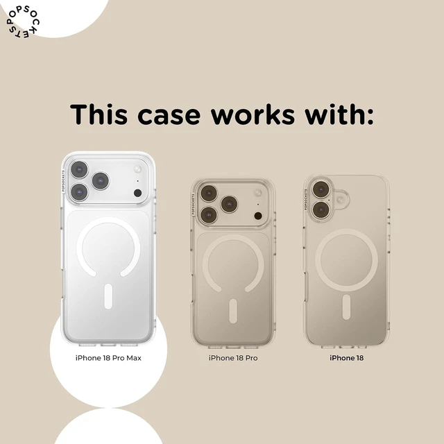 Main image of iPhone 18 Pro Max Phone Case with MagSafe- Clear