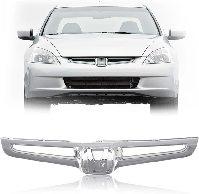 Main image of Front Grille Fits Honda Accord 4-DOOR Sedan 03-05 Chrome