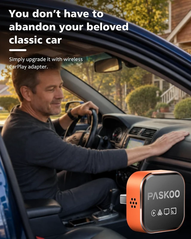 Alt view image 4 of 7 - Wireless CarPlay Adapter for iPhone & Android Phones