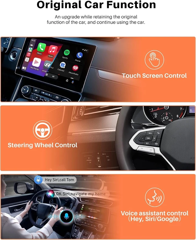 Alt view image 6 of 7 - Wireless CarPlay Adapter for iPhone & Android Phones